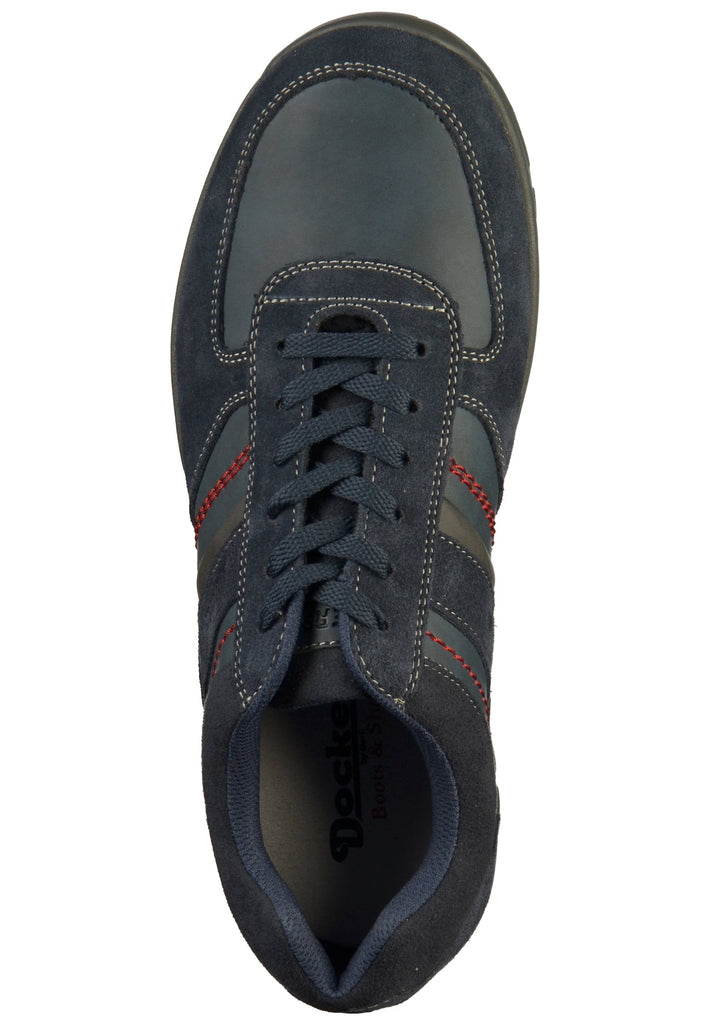 Dockers Halbschuhe Lederimitat/Textil Blau - surf4shoes