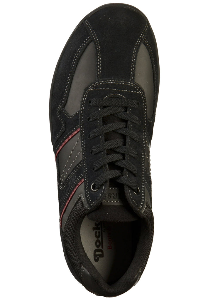Dockers Sneaker Lederimitat/Textil Schwarz - surf4shoes