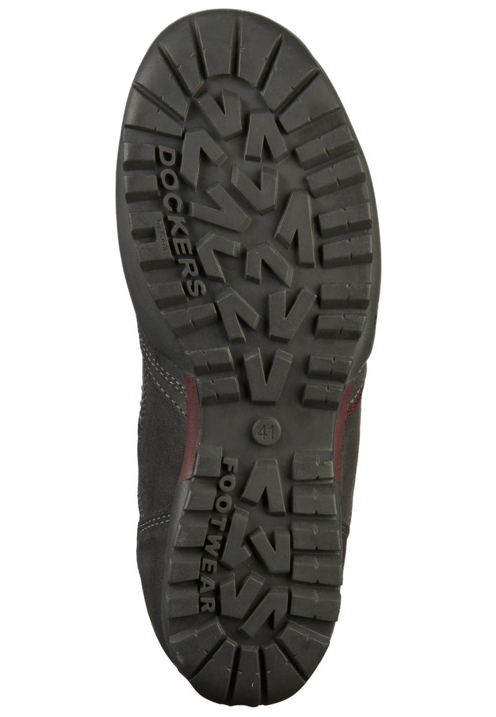 Dockers Sneaker Lederimitat/Textil Dunkelgrau - surf4shoes