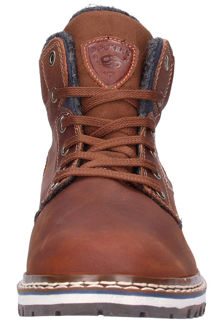 Dockers Stiefelette Leder/Textil Braun - surf4shoes