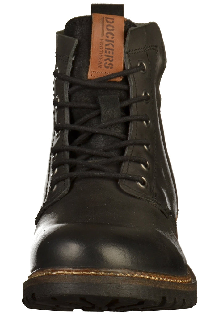 Dockers Stiefelette Leder Schwarz - surf4shoes