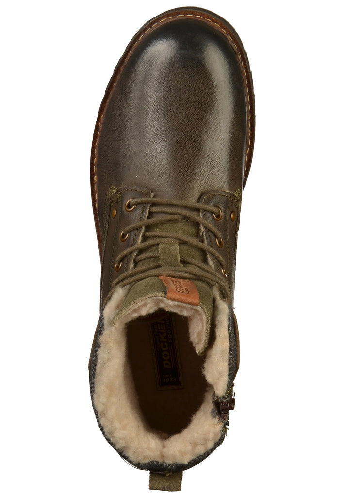 Dockers Stiefelette Leder Oliv - surf4shoes