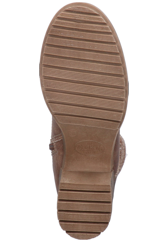 Dockers Stiefelette Lederimitat Braun - surf4shoes