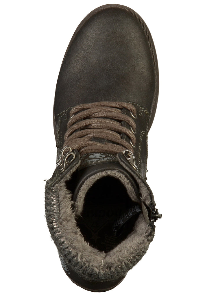 Dockers Stiefelette Lederimitat Schwarz - surf4shoes