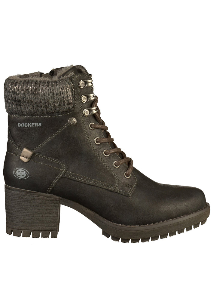 Dockers Stiefelette Lederimitat Schwarz - surf4shoes