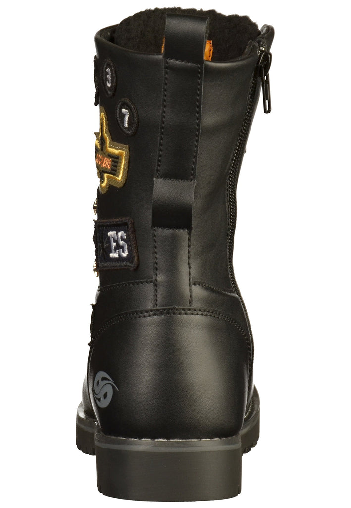 Dockers Stiefelette Lederimitat Schwarz - surf4shoes