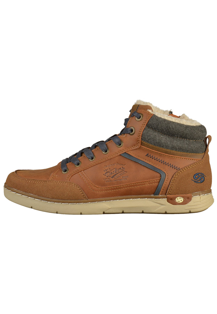 Dockers Sneaker Lederimitat Cognac - surf4shoes