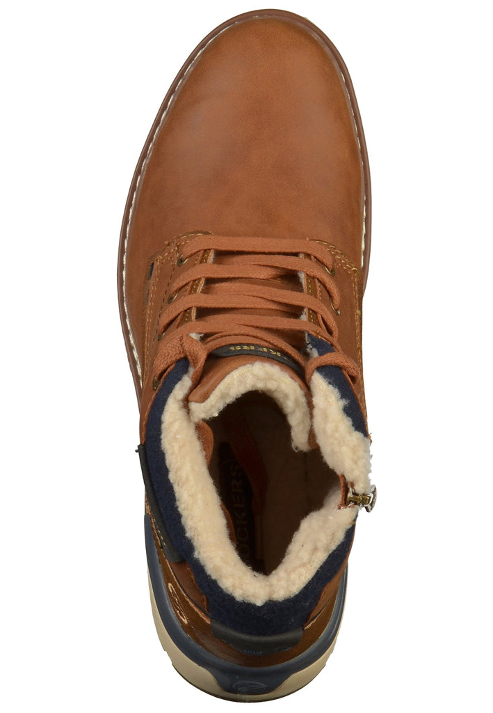 Dockers Stiefelette Lederimitat Cognac - surf4shoes