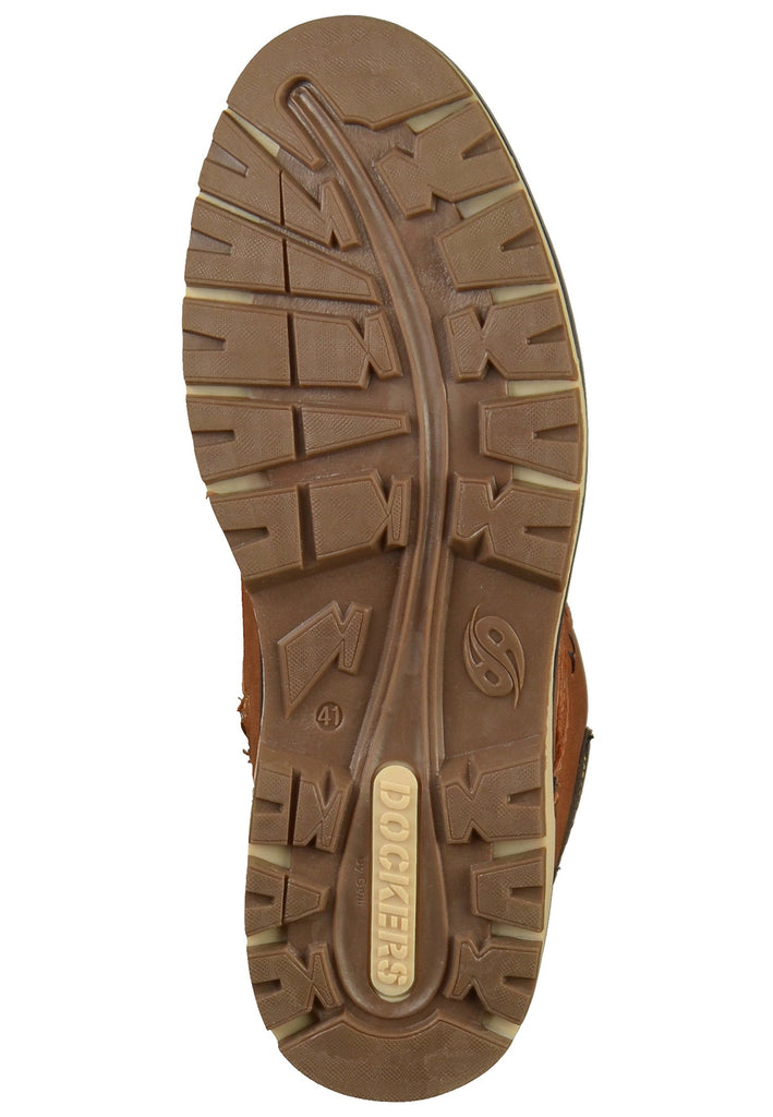 Dockers Stiefelette Lederimitat Cognac - surf4shoes