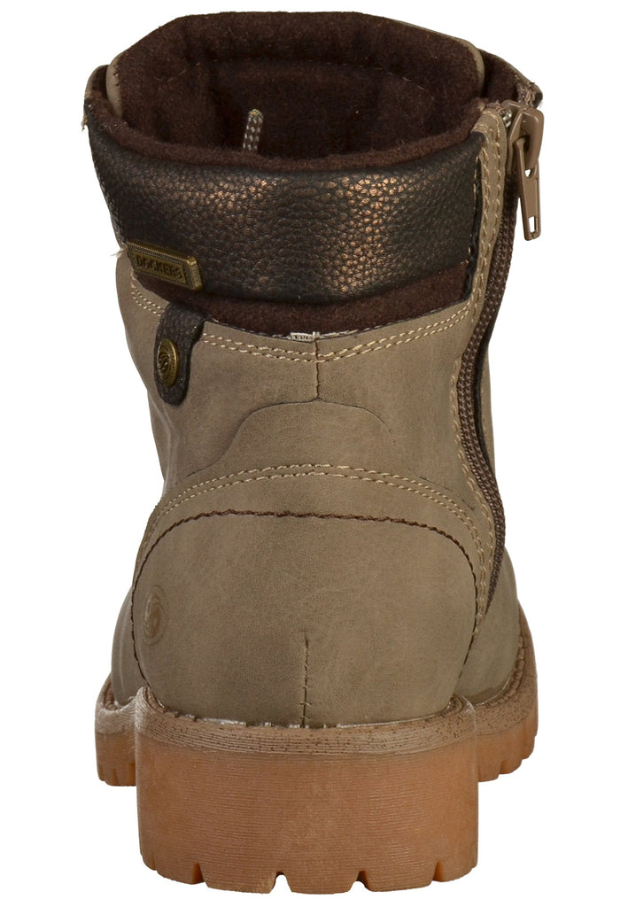 Dockers Stiefelette Lederimitat Taupe/Braun - surf4shoes