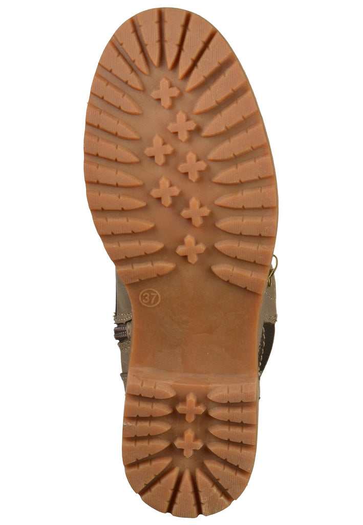 Dockers Stiefelette Lederimitat Taupe/Braun - surf4shoes