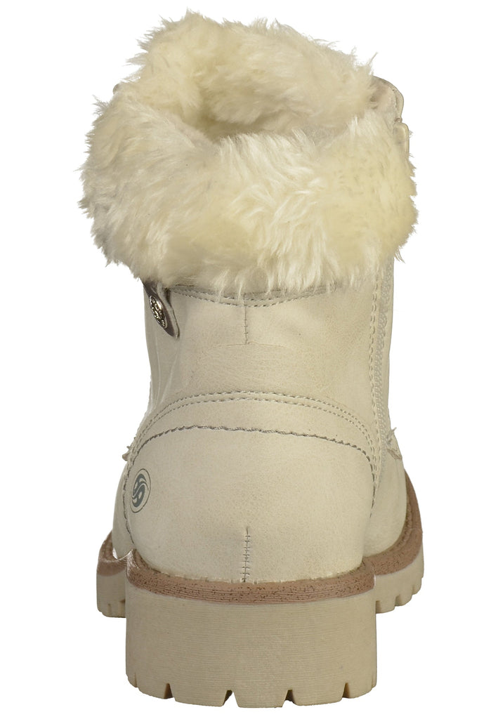 Dockers Stiefelette Lederimitat Weiß - surf4shoes