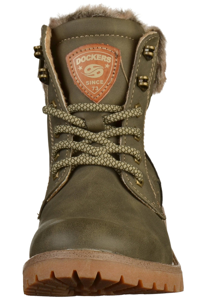 Dockers Stiefelette Lederimitat Olive - surf4shoes