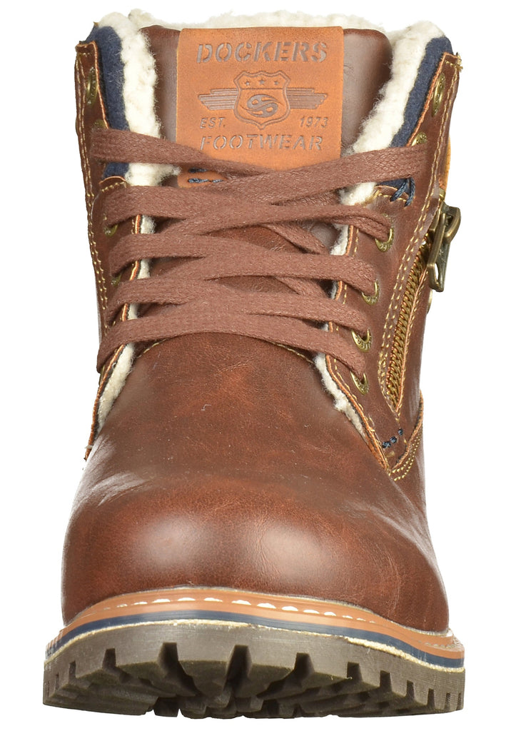 Dockers Stiefelette Lederimitat Braun - surf4shoes