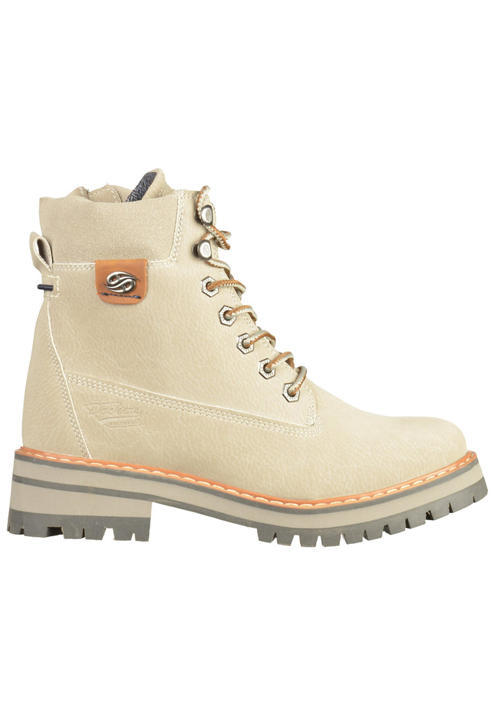 Dockers Stiefelette Lederimitat Hellgrau - surf4shoes
