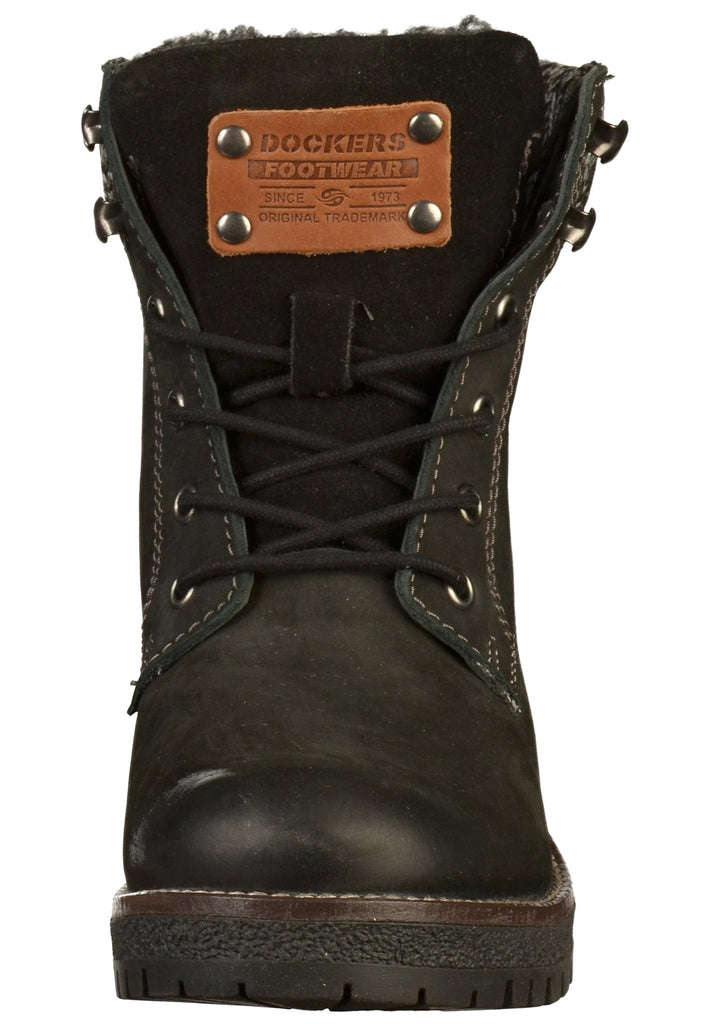 Dockers Stiefelette Leder Schwarz - surf4shoes