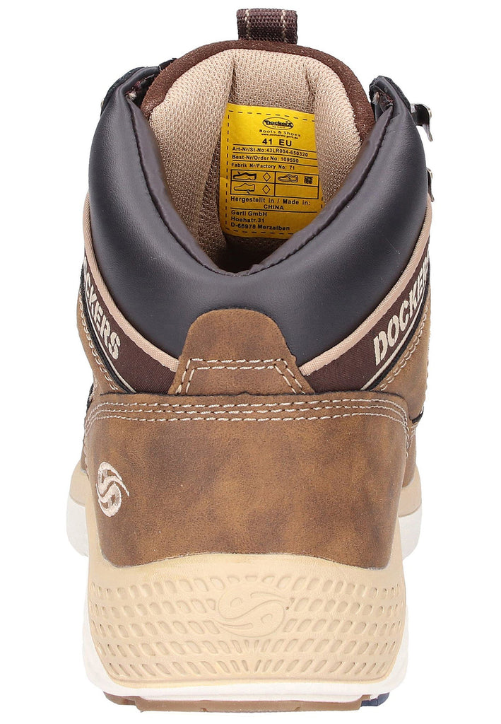 Dockers Sneaker Lederimitat Coffee - surf4shoes