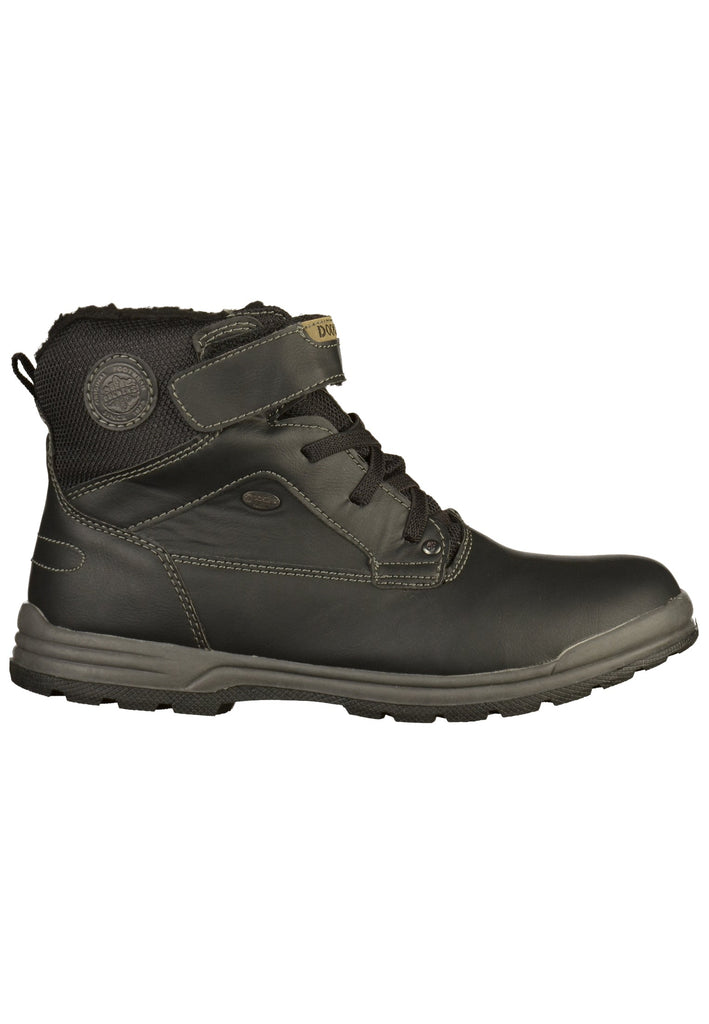 Dockers Stiefelette Lederimitat/Textil Schwarz - surf4shoes