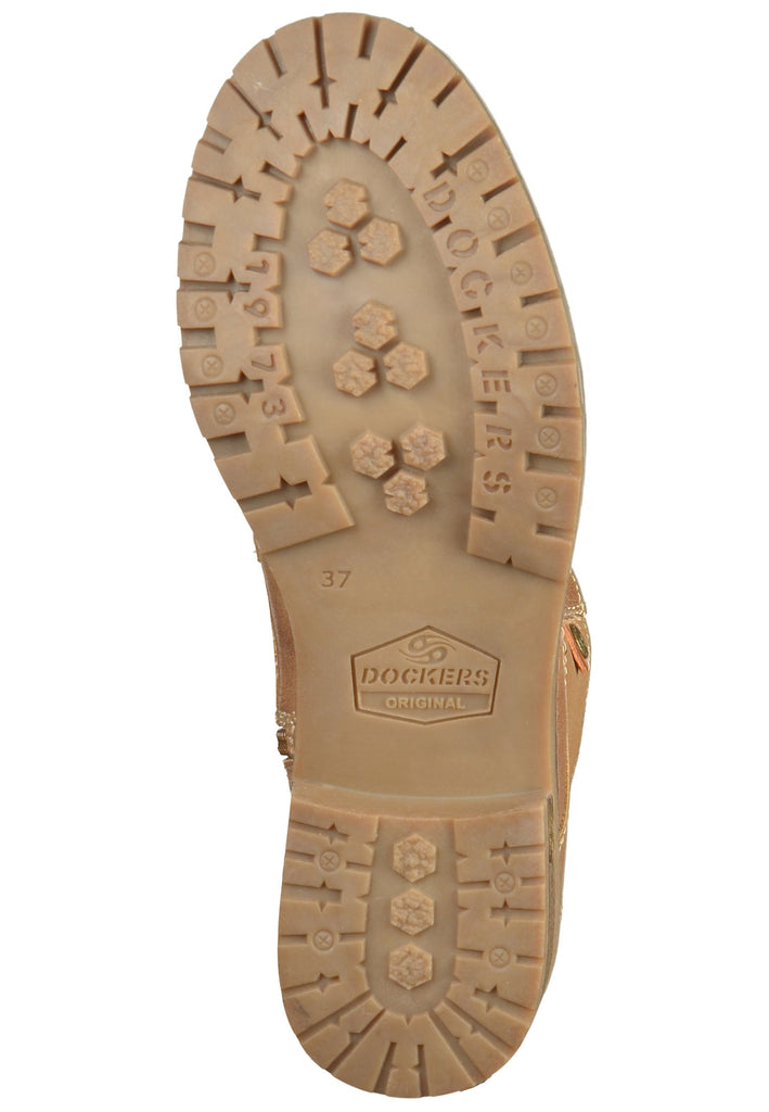 Dockers Stiefelette Lederimitat/Textil Beige - surf4shoes