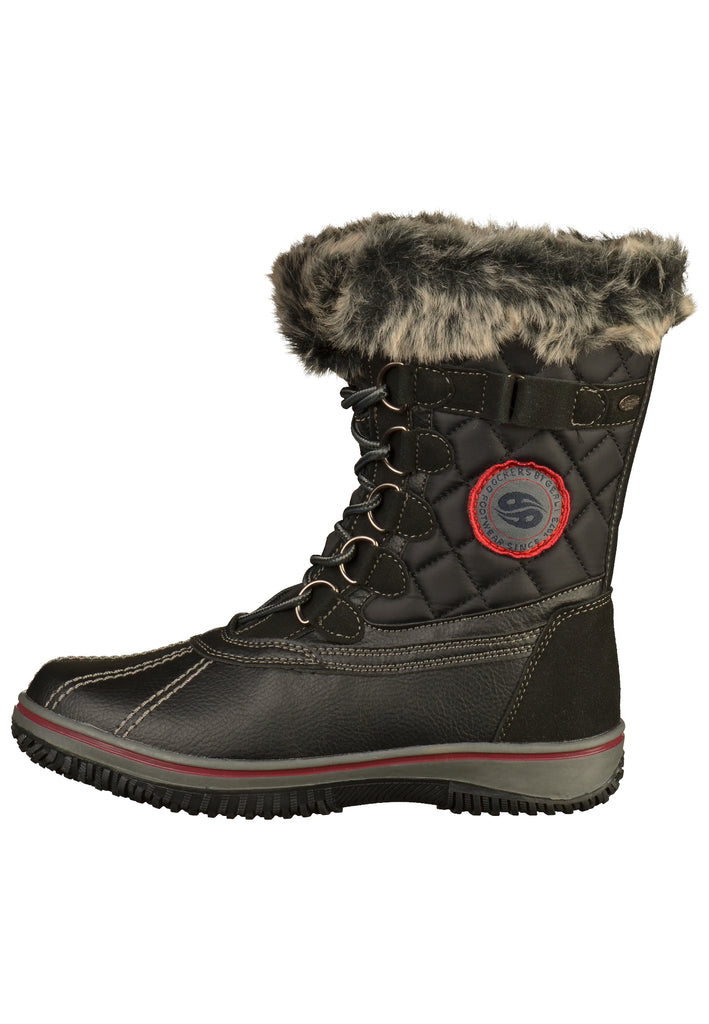 Dockers Stiefel Lederimitat/Textil Schwarz - surf4shoes