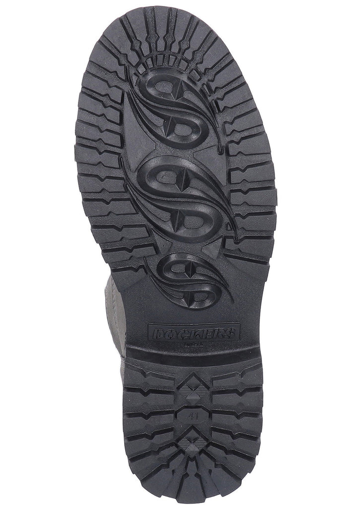 Dockers Stiefelette Lederimitat Dunkelgrau - surf4shoes