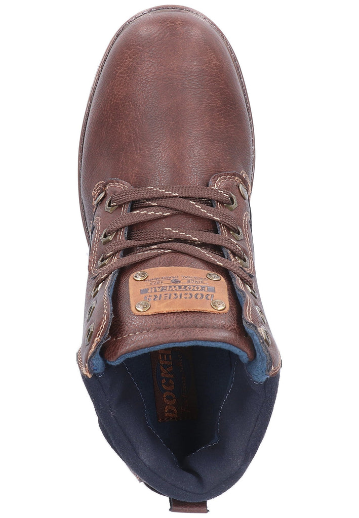 Dockers Stiefelette Lederimitat Coffee - surf4shoes
