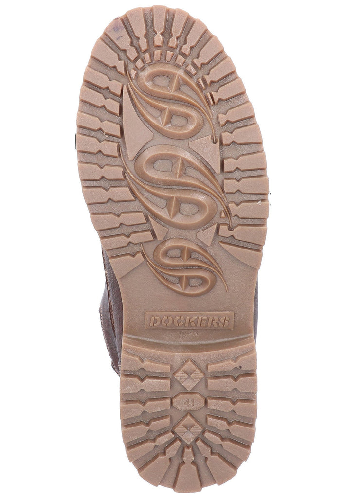 Dockers Stiefelette Lederimitat Coffee - surf4shoes