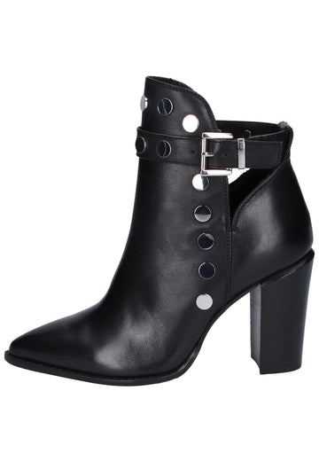 Bronx Stiefelette Leder Schwarz - surf4shoes