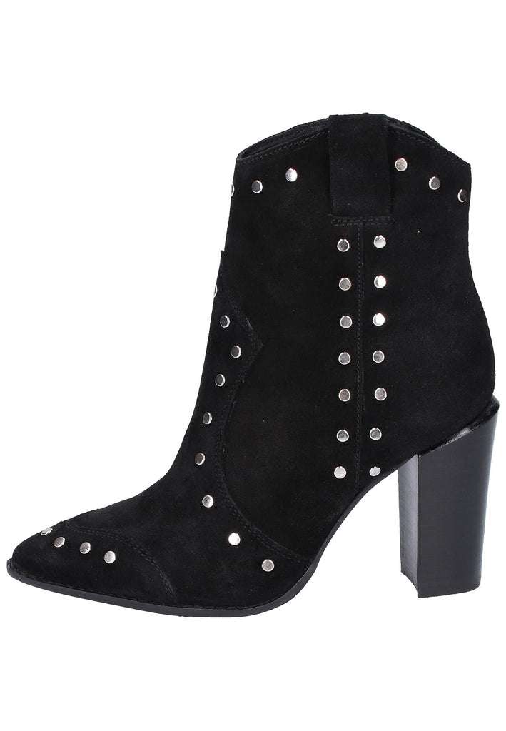 Bronx Stiefelette Veloursleder Schwarz - surf4shoes