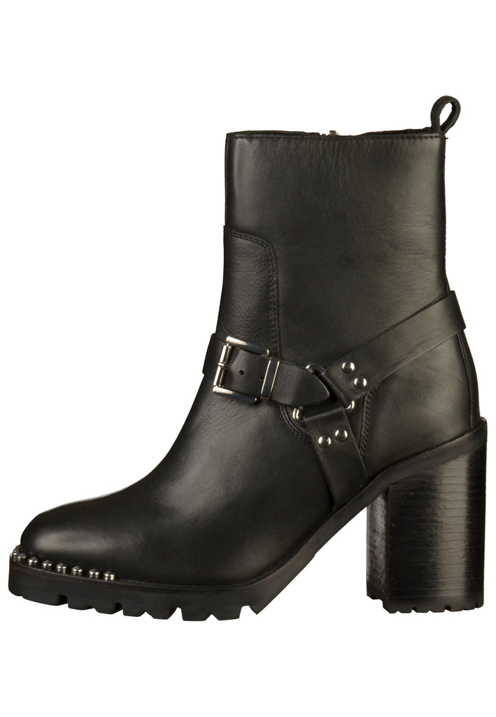 Bronx Stiefelette Leder Schwarz - surf4shoes