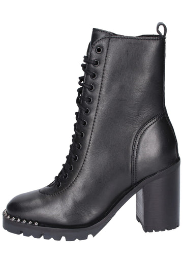 Bronx Stiefelette Leder Schwarz - surf4shoes