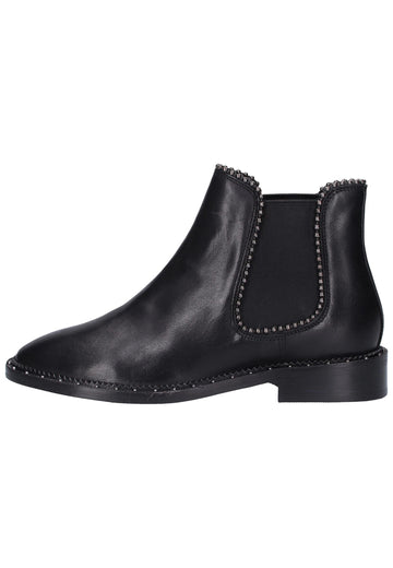 Bronx Stiefelette Leder Schwarz - surf4shoes