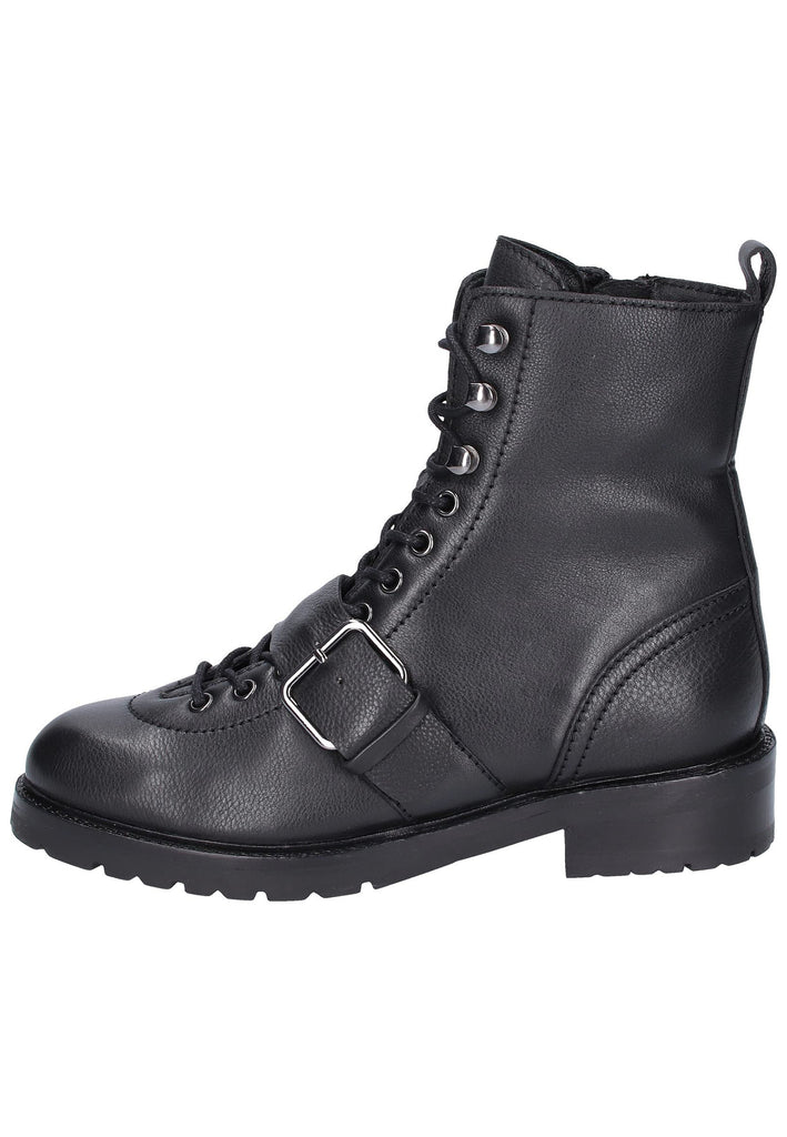 Bronx Stiefelette Leder Schwarz - surf4shoes