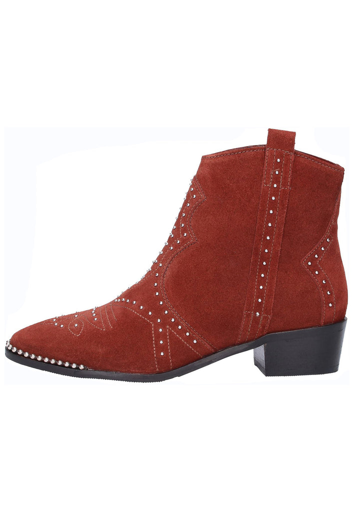 Bronx Stiefelette Veloursleder Braun - surf4shoes