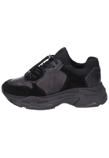 Bronx Sneaker Leder/Textil Schwarz - surf4shoes