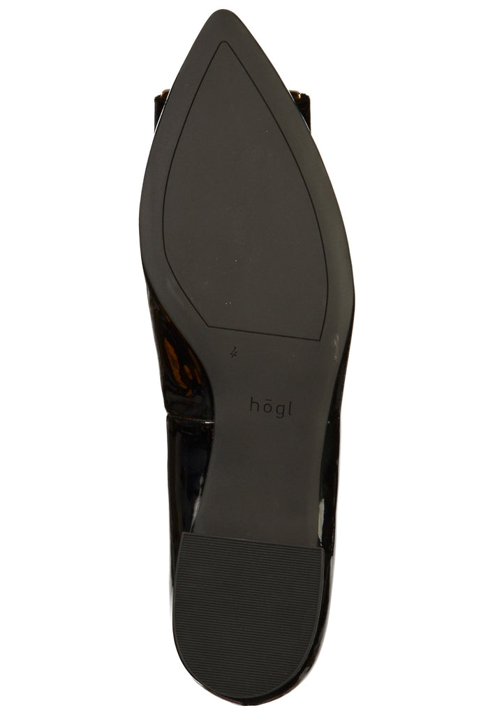 Högl Ballerinas Leder Schwarz - surf4shoes