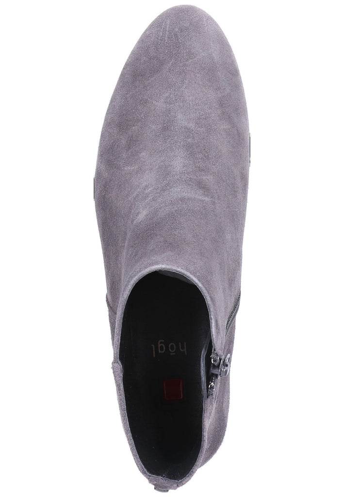 Högl Stiefelette Veloursleder Dunkelgrau - surf4shoes