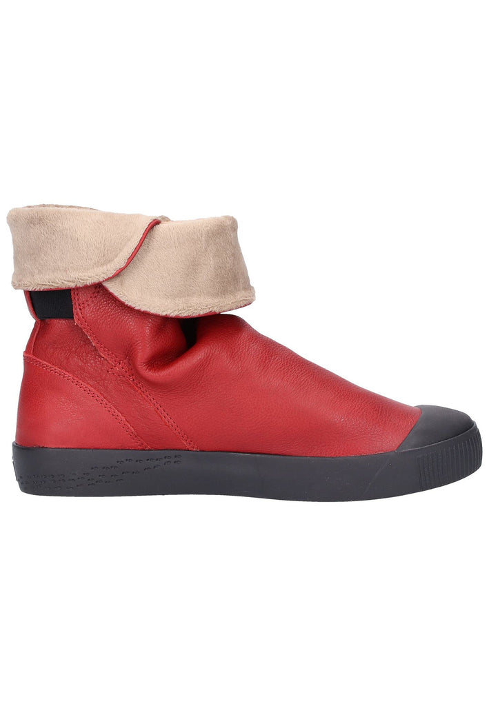 softinos Stiefelette Leder Rot - surf4shoes