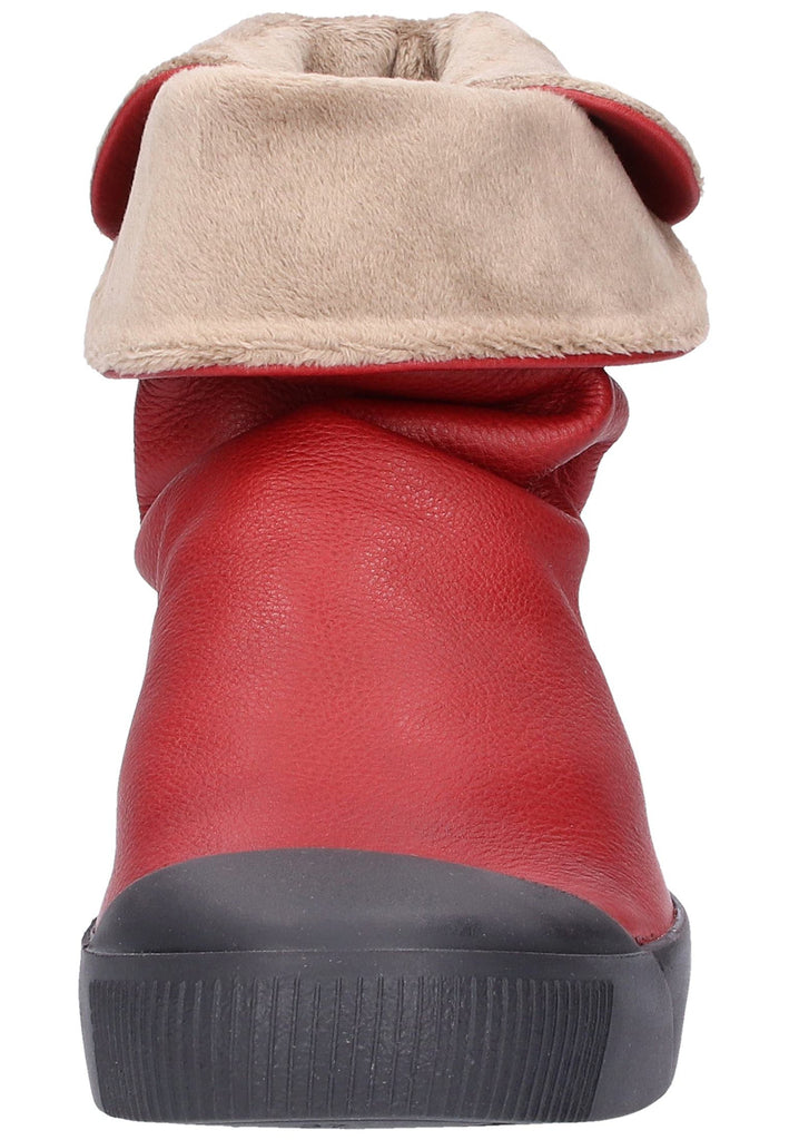 softinos Stiefelette Leder Rot - surf4shoes