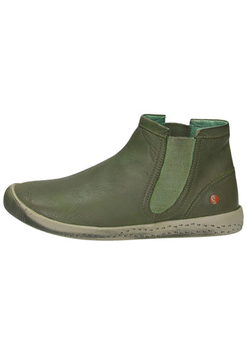 softinos Stiefelette Leder Oliv - surf4shoes