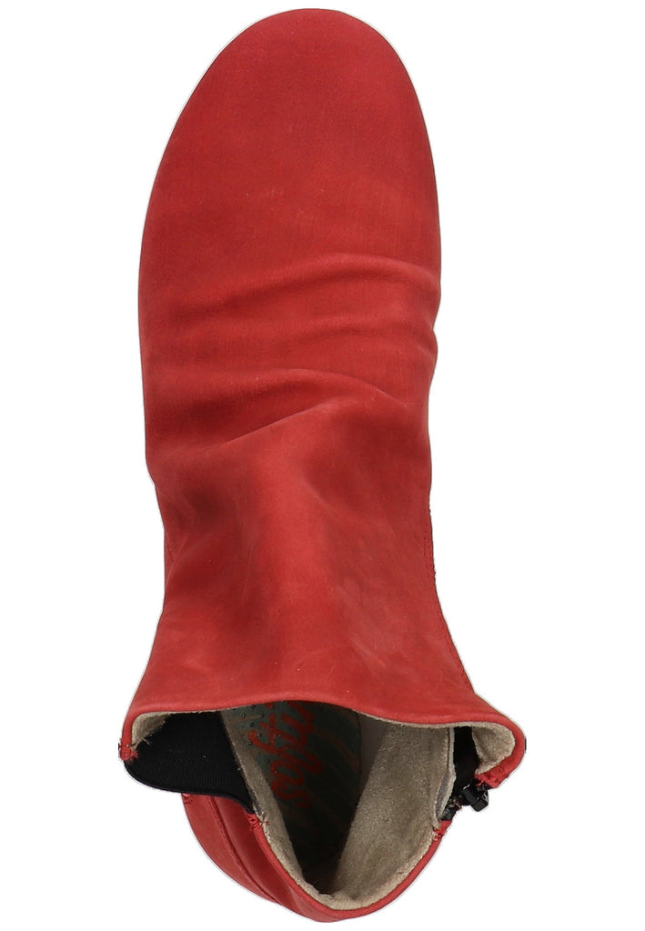 softinos Stiefelette Leder Rot - surf4shoes