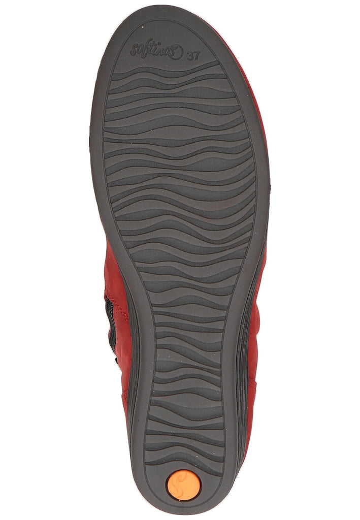 softinos Stiefelette Leder Rot - surf4shoes
