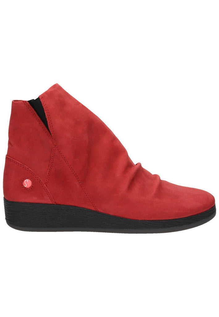 softinos Stiefelette Leder Rot - surf4shoes