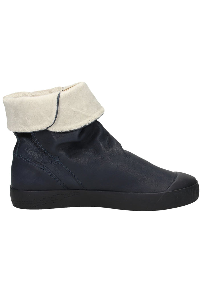 softinos Stiefelette Leder Navy - surf4shoes
