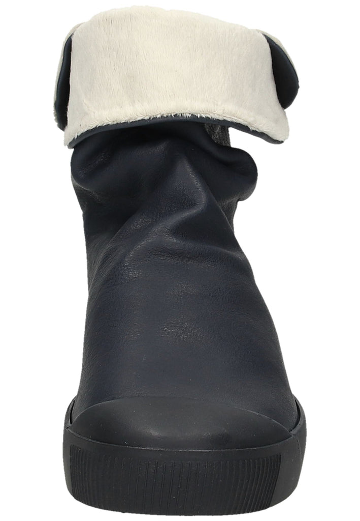 softinos Stiefelette Leder Navy - surf4shoes