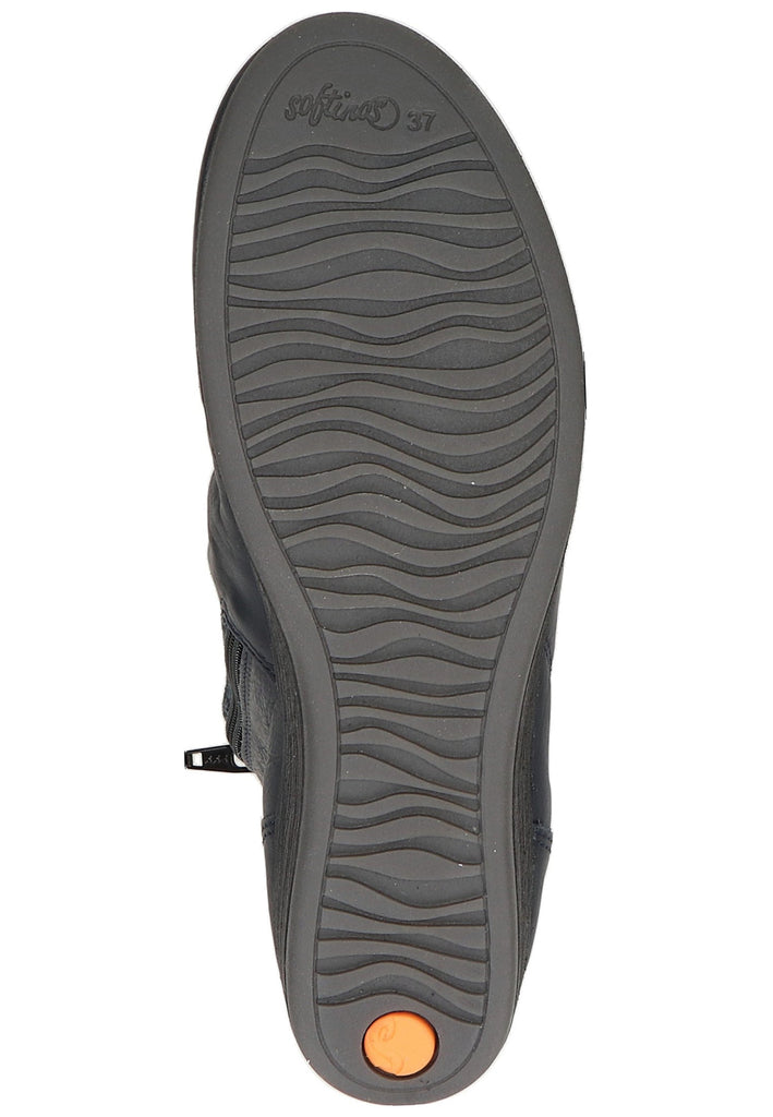 softinos Stiefelette Leder Navy - surf4shoes