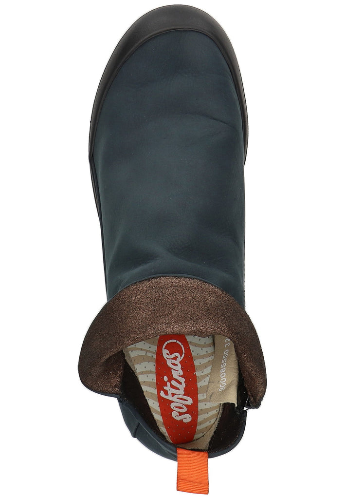 softinos Stiefelette Leder Navy - surf4shoes
