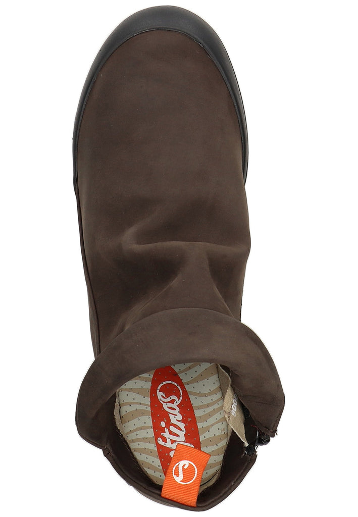 softinos Stiefelette Leder Dunkelbraun - surf4shoes