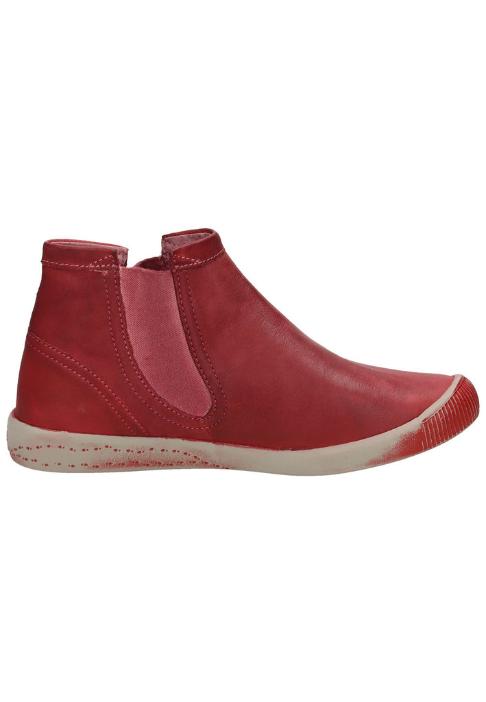 softinos Stiefelette Leder Rot - surf4shoes