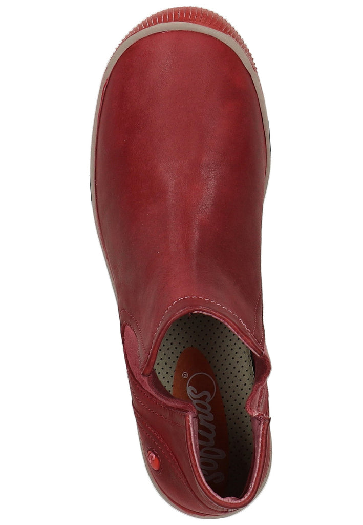 softinos Stiefelette Leder Rot - surf4shoes